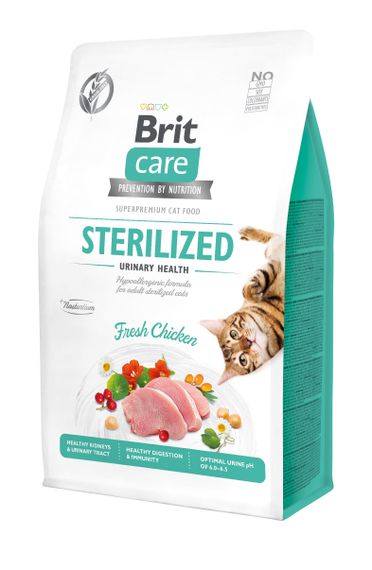 Корм Brit Care Cat Grain Free Sterilized Urinary Health сухой беззерновой для стерилизованных кошек 0.4 кг