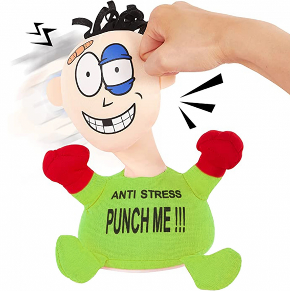 М'яка інтерактивна іграшка - антистрес PUNCH ME «Вдар мене» зі звуковим супроводом на присосках | Зображення 1