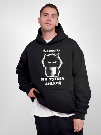 Худі з ДТФ на Флісі (оверсайз)