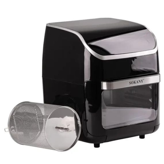 Аерофритниця аерогриль електричний на 14  літрів SOKANY із захистом від перегріву | Зображення 1