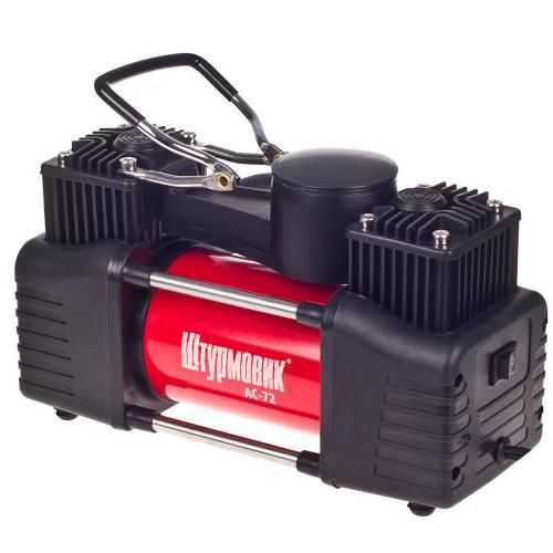 Компресор "Штурмовик" АС-72 150psi/25Amp /90л/2 циліндра /шланг 5,0м/клеми