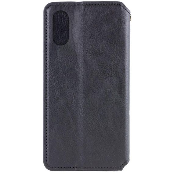 Шкіряний чохол-книжка GETMAN Cubic (PU) для Apple iPhone X / XS (5.8") Чорний | Зображення 1