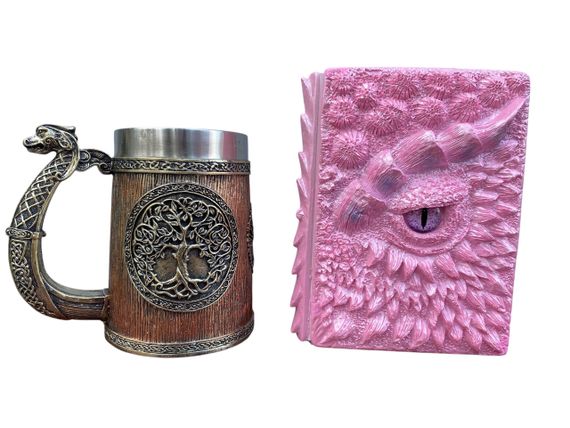 Подарунковий набір Кухоль 3D Вікінг і Дракон і Блокнот 3D «Дракон Єдинорога»