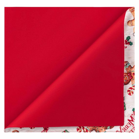 Ранер Ardesto Christmas Gingerbread 33х137см, 100% поліестер, червоний (ART01HCG) | Зображення 3