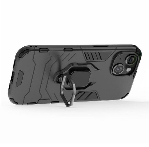 Чехол бампер Primolux Ring Armor для Apple iPhone 15 - Black | Зображення 4