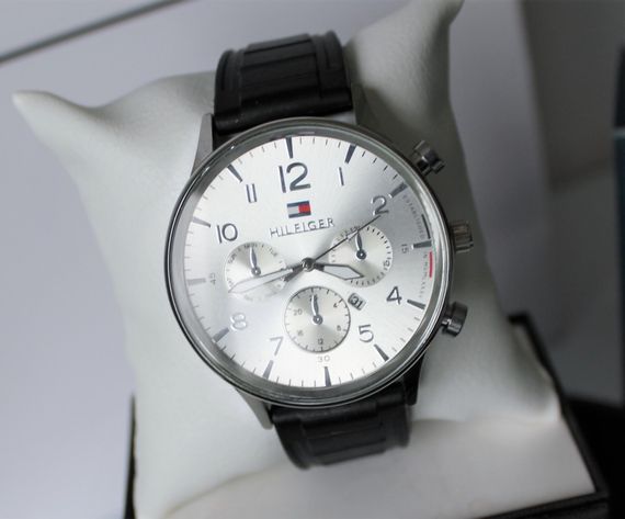 Мужской подарочный набор Tommy Hilfiger часы и ремень black | Зображення 2