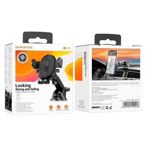 Автодержатель Borofone BH85 Experience (center console) Black | Зображення 3