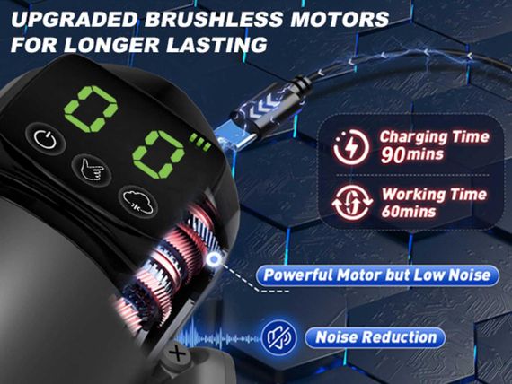 Мастурбатор - 7 vibration and suction functions + Booster Sex Aura | Зображення 6