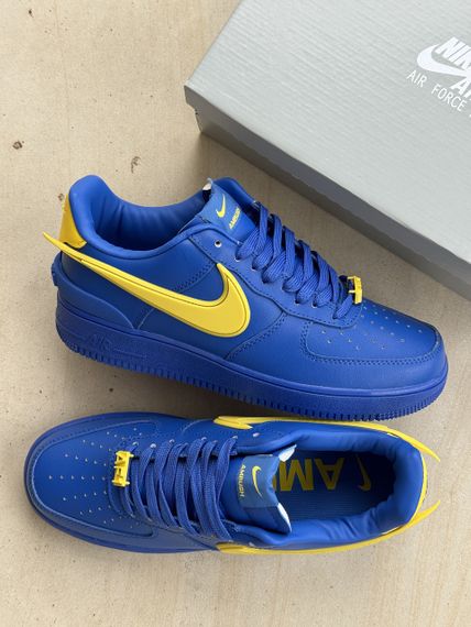 Кросівки Air Force 1 Low x AMBUSH Blue Yellow / аir форсе весна / літо / осінь 0249 37 23.5 см | Зображення 5