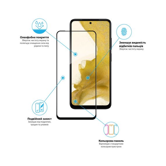 Скло захисне Global Full Glue Xiaomi Redmi Note 12S (1283126564963) | Зображення 3