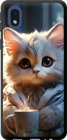 Чохол на Samsung Galaxy A01 Core A013F Білий кіт "5646b-2065-2448"