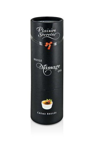 Массажное масло Plaisirs Secrets Creme Brulee (59 мл) с афродизиаками съедобное, подарочная упаковка | Зображення 2
