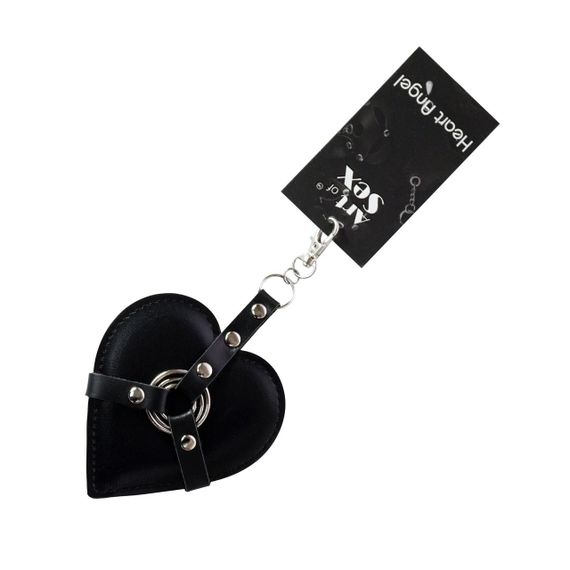Брелок на карабіні для ключів Art of Sex Heart Angel, Чорний sexstyle | Зображення 2