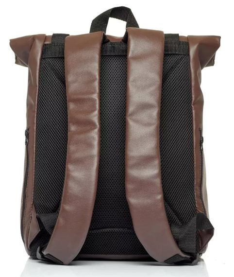 Чоловічий рюкзак Sambag RollTop Milton шоколадний 41 х 30 х 16 см (24211020) | Зображення 1