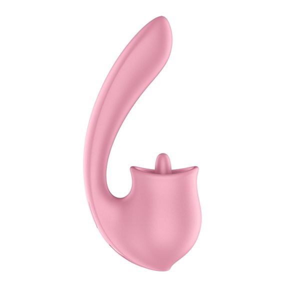 Вагінально-кліторальний вібратор Satisfyer Tongue Genius з язичком Sex Aura