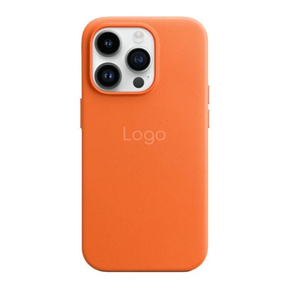 Чохол Leather Case with MagSafe для iPhone 15 Pro Max  Колір Orange