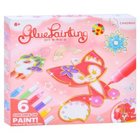 Дитячий набір для творчості "Підвіска-розмальовка" 7600-1-23-21-2123-1 ланцюжок, фарби 6 кольорів