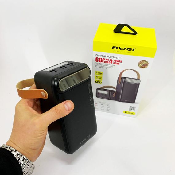 Супер павербанк AWEI, Умб павербанк, Оригинал портативная зарядка, Повербанк портативный QT-71 | Зображення 5