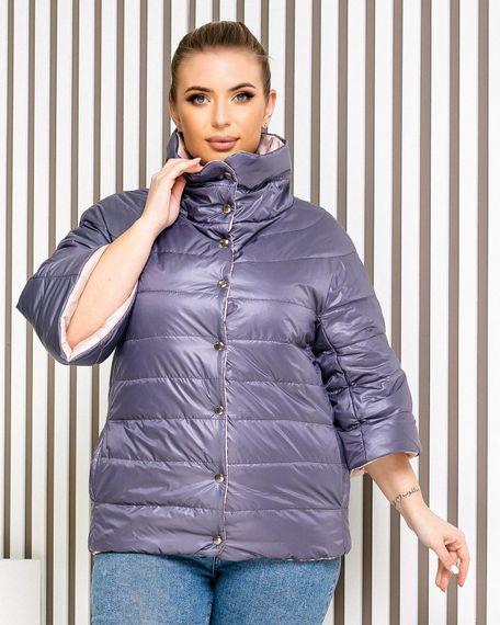 Куртка 415 сірий з бежевим | Зображення 1