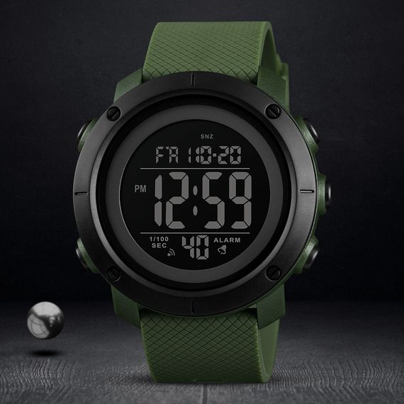 Годинник S2kmei 1434AGBK Army Green-Black | Зображення 3