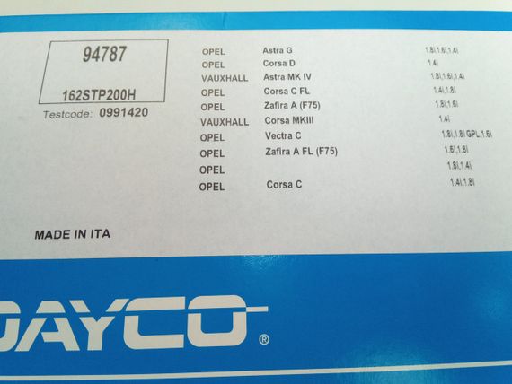 Ремінь ГРМ Lacetti 1.8 LDA, DAYCO (94787) (96413861) | Зображення 2