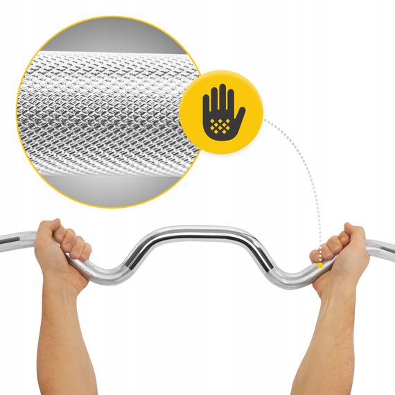 Гриф для штанги олімпійський Z-подібний 4FIZJO 120 см 50 мм (P-5905973401210) | Зображення 2