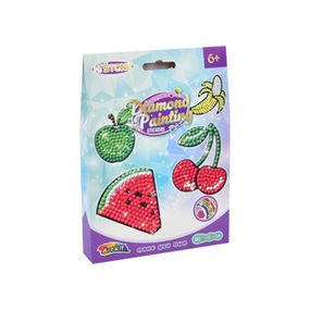 Детская алмазная мозаика "Фрукты" FG24030101B-3 фигурки-наклейки