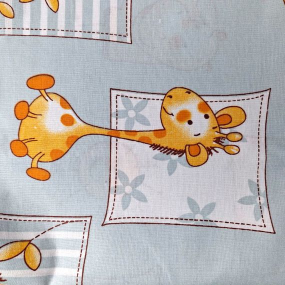 Комплект постільної білизни в ліжечко SoundSleep Animals Africa Si бязь 105х140 см сіро-блакитний (2800004805643) | Зображення 3