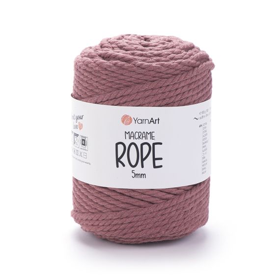 Пряжа YarnArt Macrame Rope 5 мм 792 бавовняний шнур для макраме, панно та кашпо
