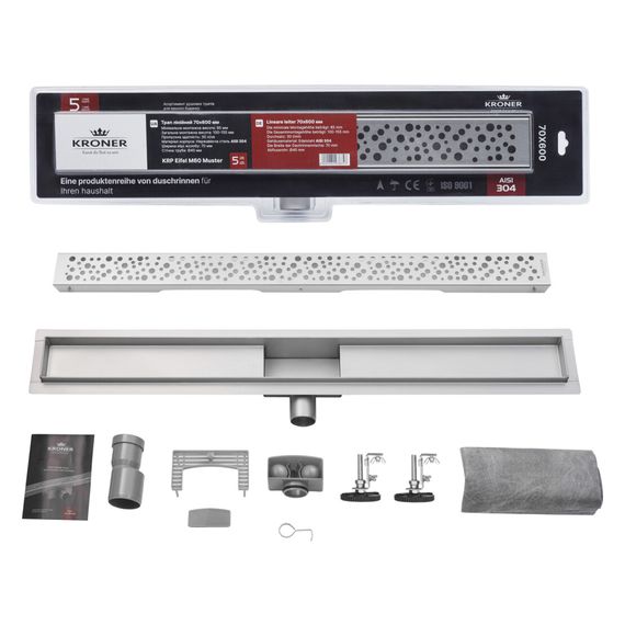Лінійний трап Kroner KRP Eifel M60 Muster із сухим затвором (CV034165) | Зображення 3