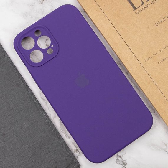 Чехол Silicone Case Full Camera Protective (AA) для Apple iPhone 12 Pro (6.1") Фиолетовый / Amethyst | Зображення 4