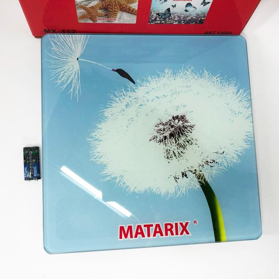 Весы напольные MATARIX MX-452 180 кг, Весы напольные для измерения массы тела, Электронные весы одуванчик | Зображення 6