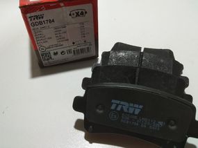 Колодки задні гальмівні Opel, TRW (GDB1784) дискові (95514644)