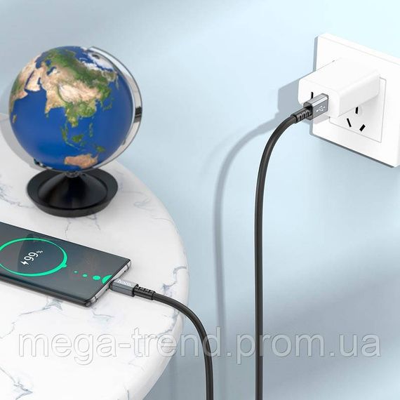 Кабель Hoco Type-C Strength charging data cable X85 |1m, 3A| | Зображення 5