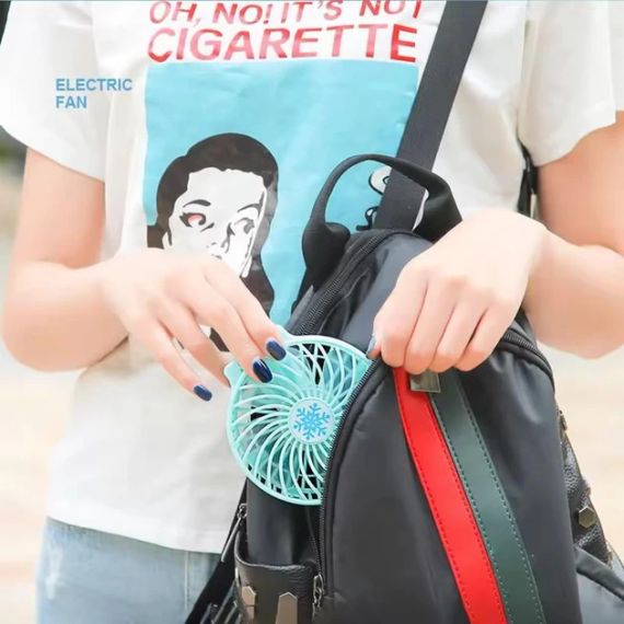 УЦЕНКА! Вентилятор ручной mini FAN. Портативный мини вентилятор с USB (Нет упаковки 3030) | Зображення 8