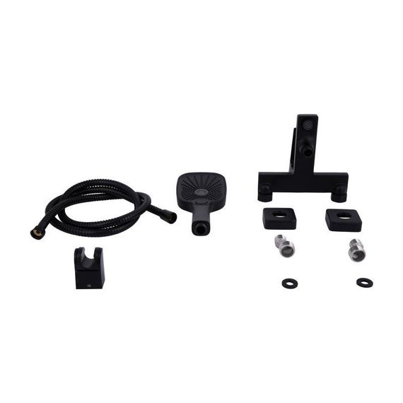 Смеситель для ванны Qtap Gemini (с душевым гарнитуром) QTGEM259BLM45682 Black Matt | Зображення 6