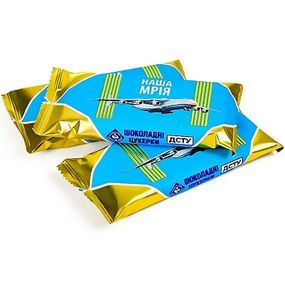 Цукерки глазуровані шоколадною глазурю НАША МРІЯ 25г (214295)