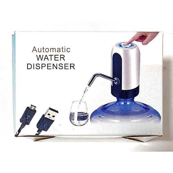 Помпа для води Automatice Water Dispenser з USB з акумулятором Чорна диспенсер для води | Зображення 2