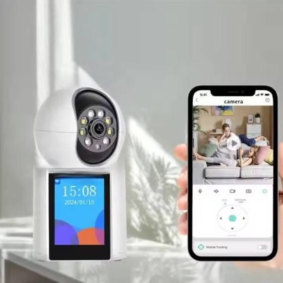 Камера відеоспостереження V1 WIFI camera video calling 1080 app ice Біла