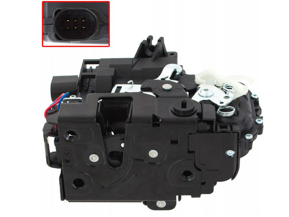 Skoda SUPERB I (01-08) замок двери задний правый 6 контактов, 3B4839016A, Шкода Суперб | Зображення 1