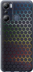 Чехол на Infinix Hot 20i Переливающиеся соты "498u-2964-17620"