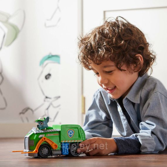 Щенячий патруль Рятувальний сміттєвоз і фігурка Роккі Оригінал PAW Patrol Rocky Recycle Truck | Зображення 8