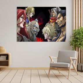 Плакат-постер з принтом Кавун Record of Ragnarok Повість про кінець світу Адам Зевс Посейдон Сасакі Кодзиро Люй Бу А2 ПЛ000726(А2)