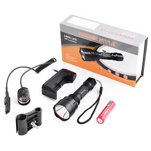 Ліхтарик ручний з виносною кнопкою 500 люменів Police Q8455 - XPE (47276-8455_211) | Зображення 3