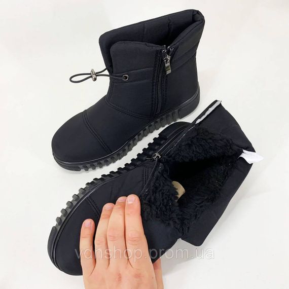 Жіночі зимові стьобані черевики 38р, Жіночі суконні бабуші Бурки суконні штучне хутро KR-87 | Зображення 5