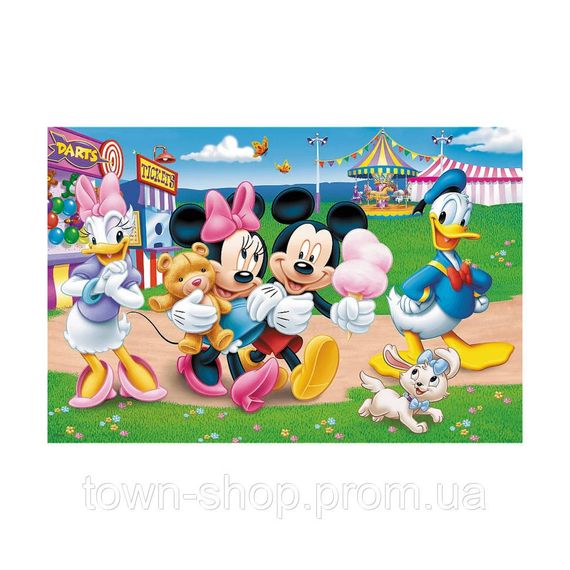 Детские пазлы SUPER МАХІ Disney "Парк развлечений" Trefl 41005 24 элемента, с раскраской | Зображення 2