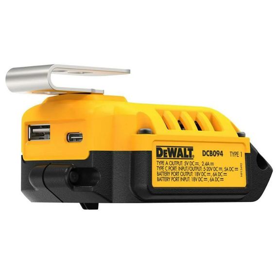USB адаптер DeWalt до акумуляторів для інструментів DCB094K | Зображення 2