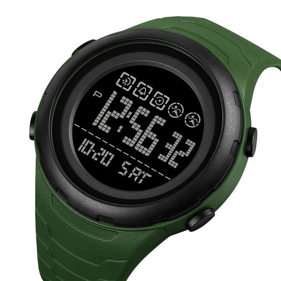 Чоловічий годинник Skmei 1674AGBK Army Green-black | Зображення 1
