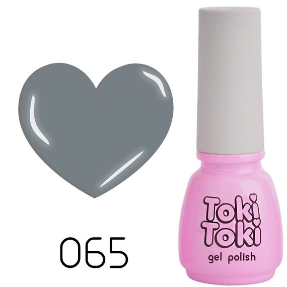 Гель-лак Toki-Toki № 065 cерый бетон 5мл | Зображення 1