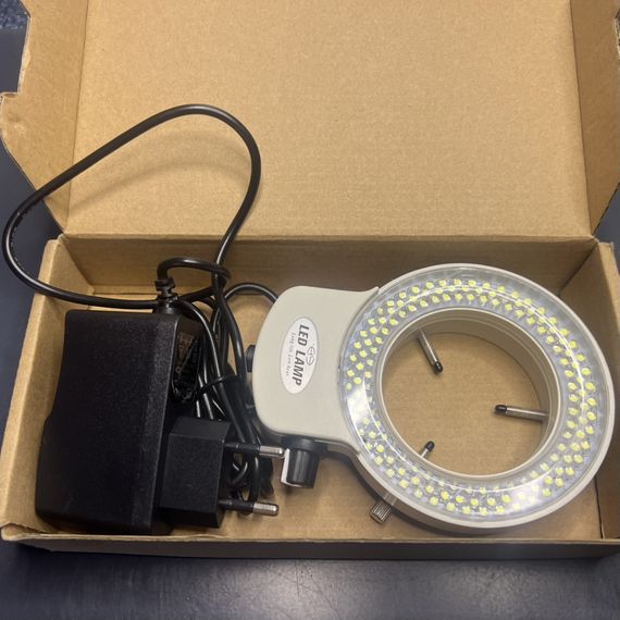 LED-144W-ZK Біле регульоване кільцеве підсвічування з 144 світлодіодів для стереомікроскопів | Зображення 2